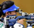 Mehuli wins silver in 10m air rifle; Chandela bronze