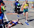 Hawkins collapse overshadows CWG men's marathon