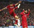 Champions League PIX: Salah shines again as Liverpool romp Roma