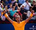 Nadal thrashes Goffin to set up Barca final with teenager Tsitsipas