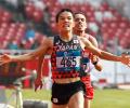 Asian Games: Marathon winner accused of pushing rival