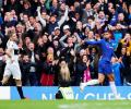 EPL PIX: Clinical Chelsea beat Fulham 2-0; Arsenal fight back to sink Spurs