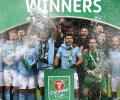 Man City thrash Arsenal to lift League Cup