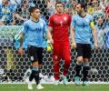 Captain Godin lauds Uruguay 'lions', exonerates goalkeeper