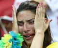 PIX: Brazil fans frustrated by World Cup exit