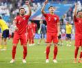 WC Photos: England move into semis after 2-0 win over Sweden