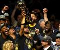 PHOTOS: Warriors rout Cavaliers to win second straight NBA title