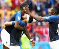 FIFA WC PIX: Pogba earns France 2-1 win as technology plays its part