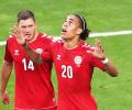 World Cup PIX: Poulsen goal powers Denmark to 1-0 win over Peru