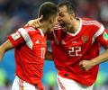 PICS: Russia on brink of last 16 berth after beating Egypt