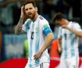 Stressed Messi enduring a World Cup of nightmares