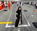 Saudi woman drives F1 car on HISTORIC day