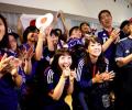 Japan fans celebrate as Samurai Blue reach last 16