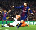 King Messi lights up Nou Camp with 100th Champions League goal