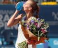 Kvitova battles past Buzarnescu to win first Prague title