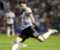 Messi grabs hat-trick as Argentina canter to victory