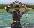 Shooter Bajwa breaks world record for historic skeet gold