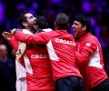 PHOTOS: Cilic beats Pouille to win Davis Cup for Croatia