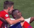 La Liga: Real teenager Vinicius bitten by Atletico player in reserve derby