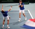 France back in Davis Cup final with win over Spain