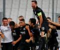 Europa League: Marseille stunned by Eintracht, Sevilla hit five