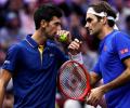 Laver Cup: Europe leads despite shock defeat for Federer-Djoko