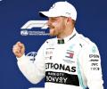 Bottas on pole for F1's 1,000th race; Hamilton second