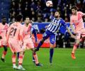 Soccer Roundup: Barcelona on verge of Liga title