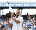 Tennis: Kyrgios fights off injury to win Citi Open