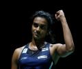 Sindhu in 3rd straight World C'ships final; Praneeth loses