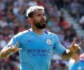 Aguero brace as City beat Bournemouth; Newcastle stun Spurs