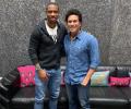 Jamaican sprinter Blake meets Tendulkar in Mumbai