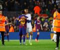 Barca, Real share spoils in rare goalless 'Clasico'