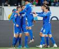 Soccer PIX: Hoffenheim stun Dortmund; Roma win at Fiorentina