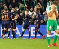 King's Cup: Valencia fight back after Betis score directly from corner