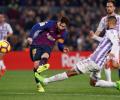 La Liga: Messi penalty helps under-par Barca beat Real Valladolid