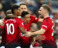 EPL PHOTOS: Man United make it six in a row with Spurs win