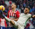 Football Extras: Atletico score 2-0 win as Getafe see red