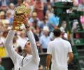 Djokovic outlasts Federer to win epic fifth Wimbledon title