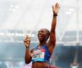 Unstoppable Fraser-Pryce blazes to 100 metres glory in London