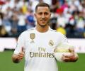 New Madridista Hazard unveiled at Bernabeu