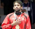 Bajrang Punia wins gold at Aliyev wrestling