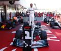 Hamilton back on top with victory in Spain