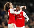 Europa PIX: Pepe spares Arsenal's blushes; United claim first away win in 12 games