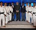 PHOTOS: PM Modi attends judo tournament with Putin, Abe