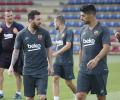 Fit-again Messi trains ahead of Champions League game