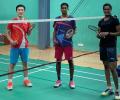 Sindhu, Praneeth & Sikki resume training