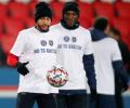 PSG and Istanbul Basaksehir players wear 'no to racism' t-shirts