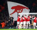 EPL Photos: Arsenal overpower United, Spurs lose