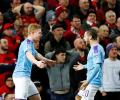 FA Cup PIX: City thump United to put one foot in final